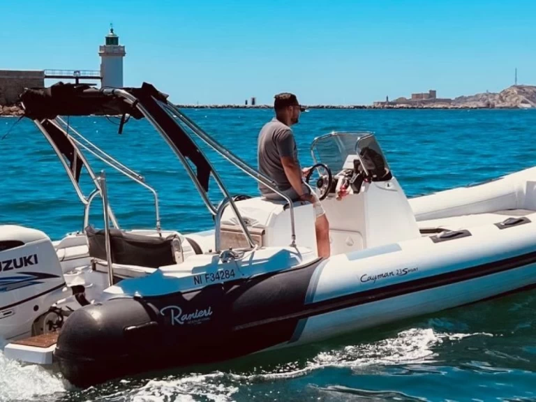 Wynajem Łódż półsztywna Ranieri z patentem 