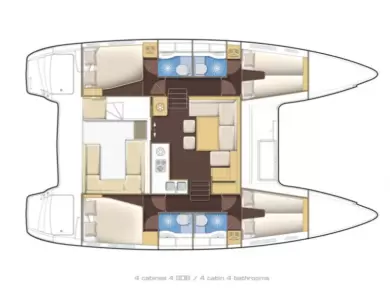 Wynajem łodzi Lagoon Lagoon 400 S2 w Es Jondal na SamBoat 