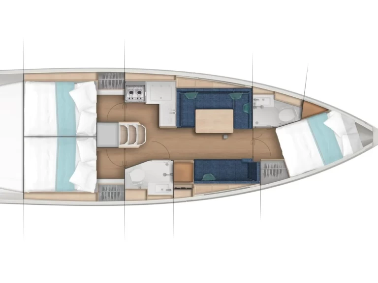 Jeanneau Sun Odyssey 380 między profesjonalistami a osobami prywatnymi w Kos