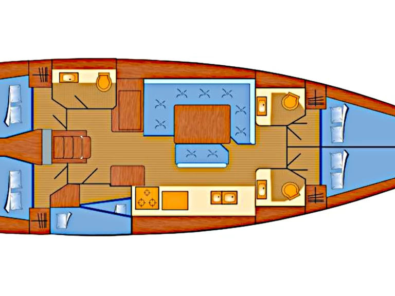Wynajem Żaglowiec Jeanneau z patentem 