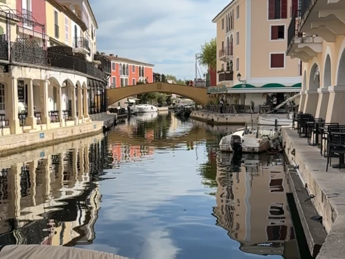 Adria 501 między profesjonalistami a osobami prywatnymi w Port Grimaud