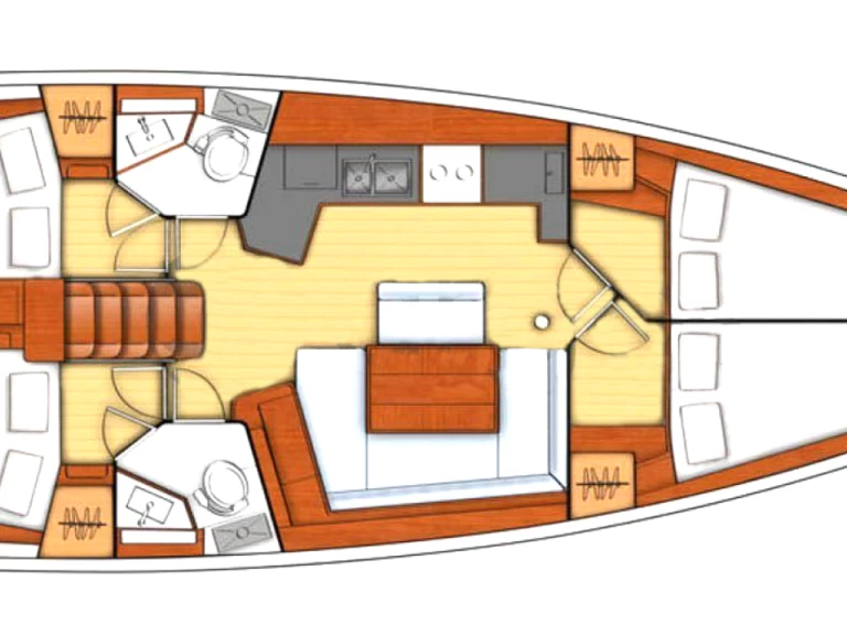 Wynajem łodzi Kos tanio Oceanis 45