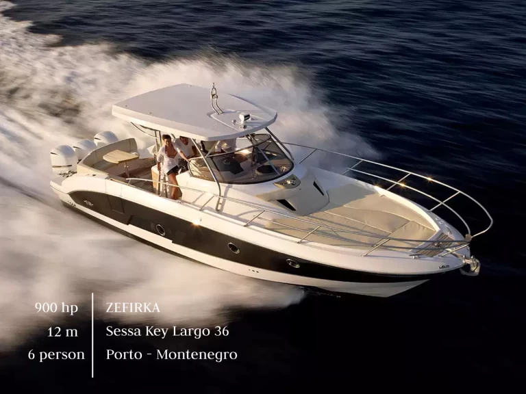 Wynajem łodzi Tivat tanio Key Largo 36