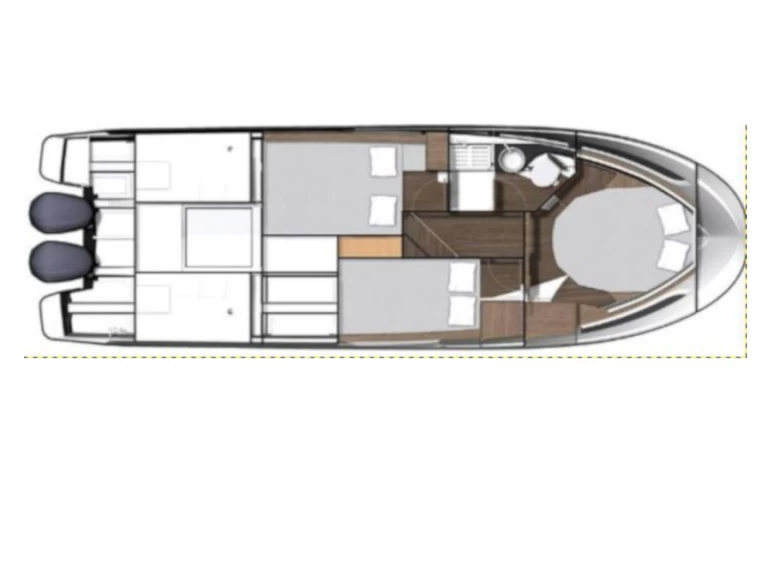 Jeanneau Merry Fisher 1095 Fly między profesjonalistami a osobami prywatnymi w Drage