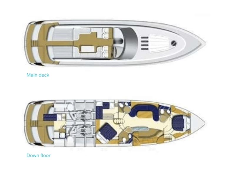 Wynajem Luksusowy jacht w Ibiza Town - Princess Princess V65