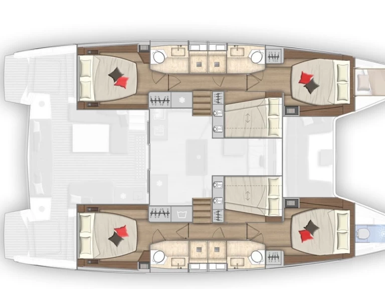 Wynajem Katamaran Lagoon z patentem 