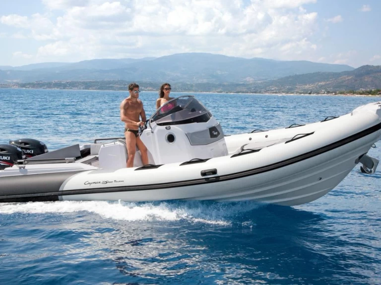 Wynajem Łódż półsztywna Ranieri z patentem 