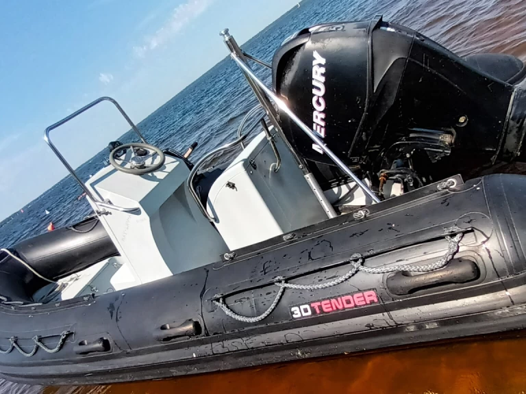 Wynajem Łódż półsztywna w Lacanau - 3D Tender Defender 490