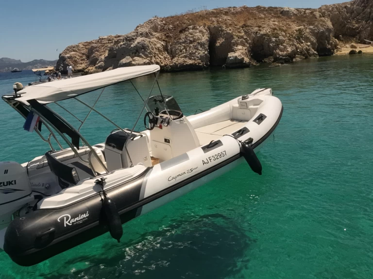 Wynajem Łódż półsztywna Ranieri z patentem 