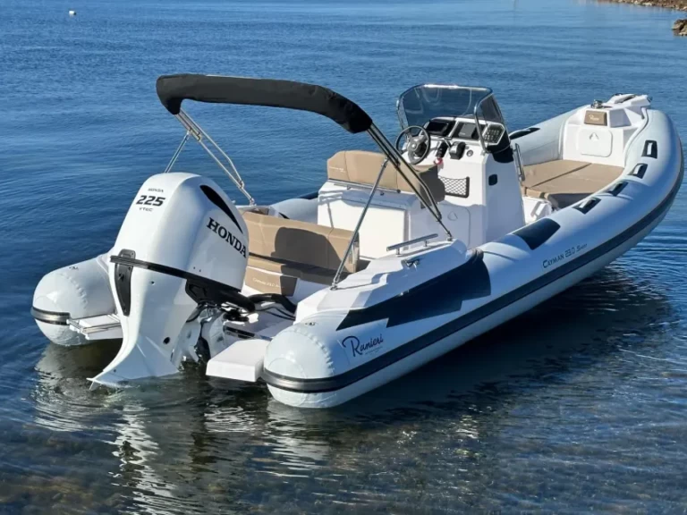 Wynajem Łódż półsztywna Ranieri z patentem 