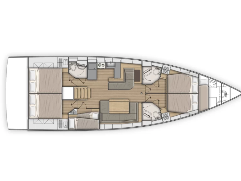 Bénéteau Oceanis 51.1 między profesjonalistami a osobami prywatnymi w Santa Cruz de Tenerife