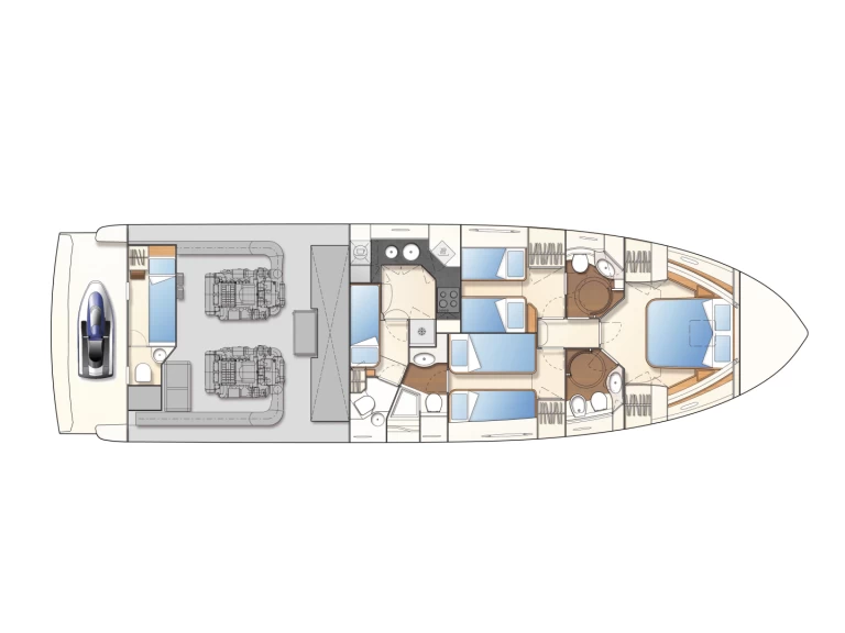 Ferretti Ferretti 550 między profesjonalistami a osobami prywatnymi w Panaji