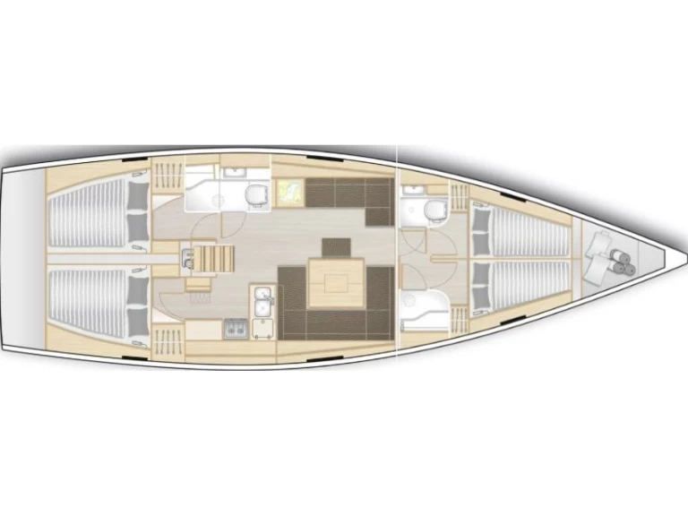 Hanse Hanse 458 między profesjonalistami a osobami prywatnymi w Lefkáda