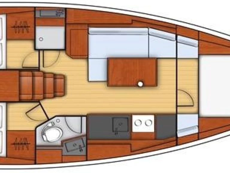 Wynajem Żaglowiec Bénéteau z patentem 