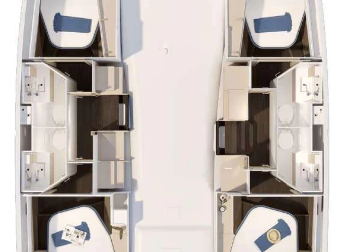 Fountaine Pajot FP 41 między profesjonalistami a osobami prywatnymi w Pointe-à-Pitre