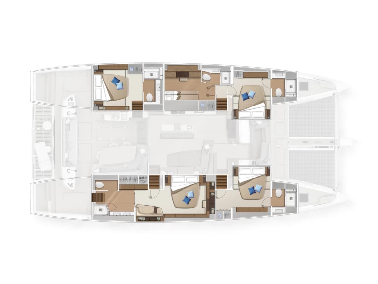 Wynajem łodzi Lagoon Lagoon Sixty 5 Owner's Version w Salerno na SamBoat 