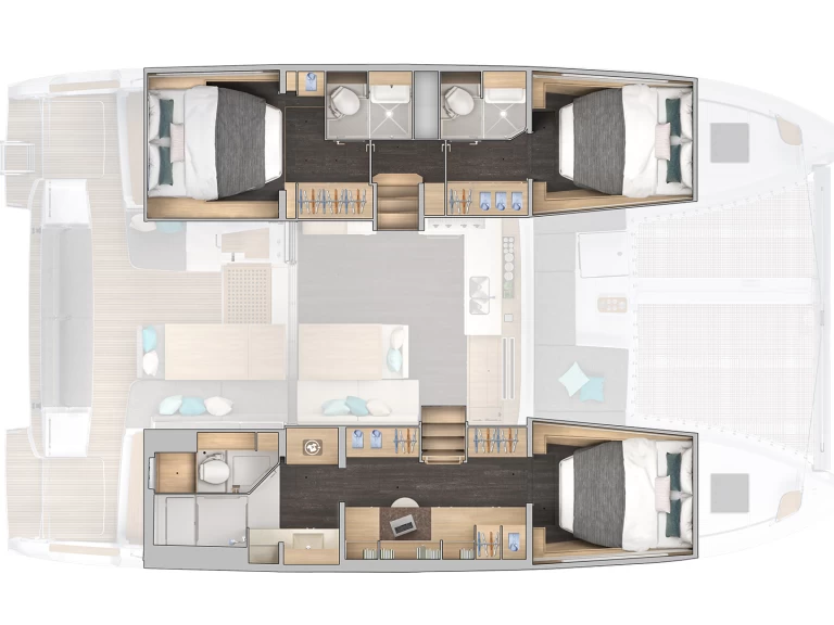 Wynajem łodzi Kaštela tanio Lagoon 43