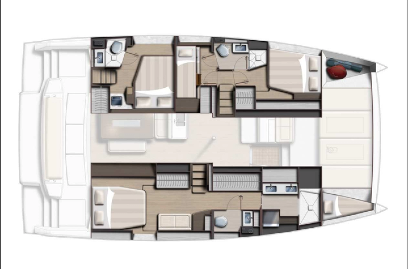 Wynajem Katamaran w Le Marin - BALI 4.6 4 CABINES BALI 4.6 