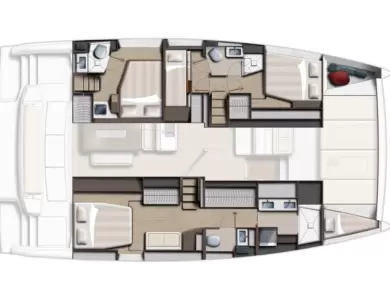 Wynajem Katamaran w Le Marin - BALI 4.6 4 CABINES BALI 4.6 
