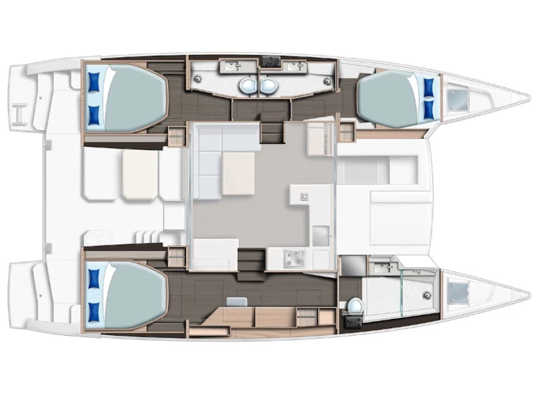 Wynajem Katamaran w Le Marin - Leopard Leopard 42