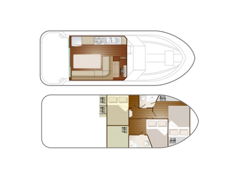 Wynajem łodzi Grez-Neuville tanio Confort Family 4-8 p.