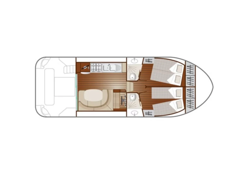 Nicols Yacht Premium Family 4-6 p. między profesjonalistami a osobami prywatnymi w Sablé-sur-Sarthe