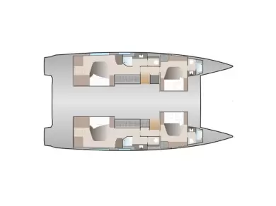 Wynajem Katamaran w Porto-Vecchio - Fountaine Pajot Aura 51