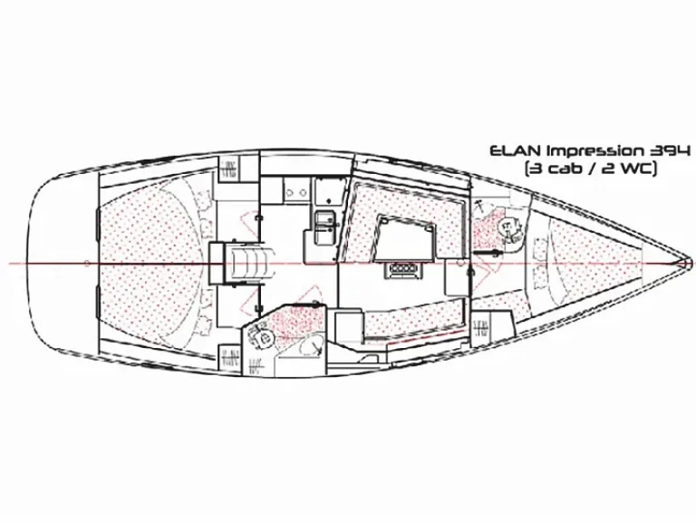 Wynajem w Gouvia- Elan Elan Impression 394 Impression Thalia na SamBoat