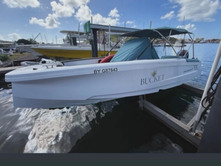 Axopar 22 między profesjonalistami a osobami prywatnymi w Gustavia