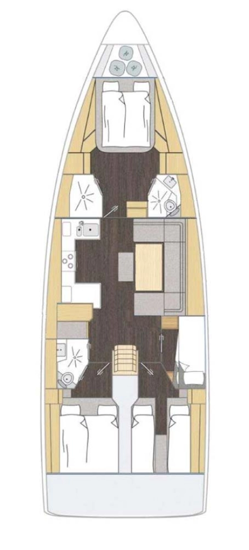 Wynajem łodzi Palma de Mallorca tanio Bavaria C46