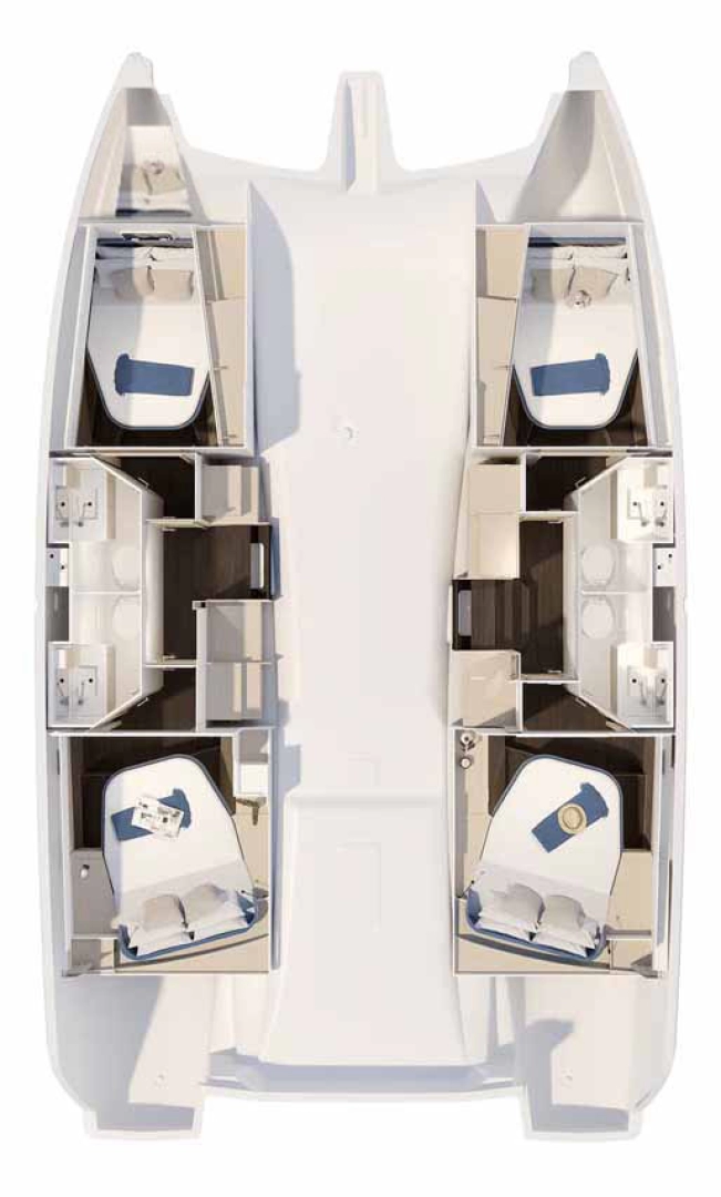 Wynajmij Fountaine Pajot Fountaine Pajot FP 41 Quatuor 4 w Trogir