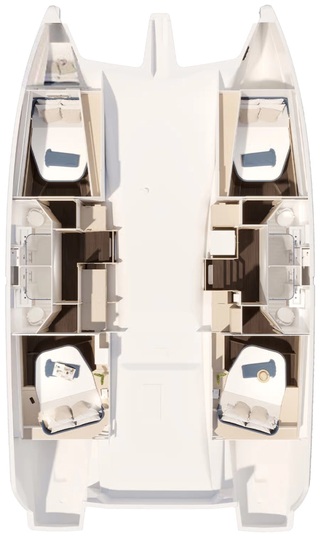 Wynajem Katamaran w Trogir - Fountaine Pajot Fountaine Pajot FP 44 Quatuor - 4 cab.