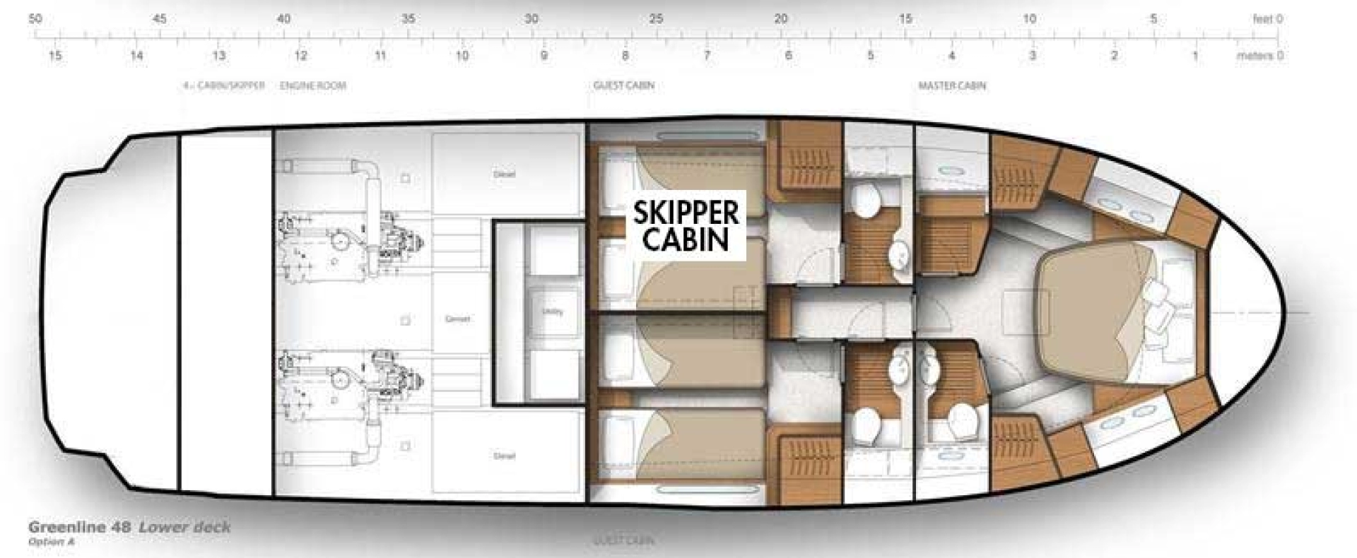 Wynajem Luksusowy jacht Greenline Yachts z patentem 