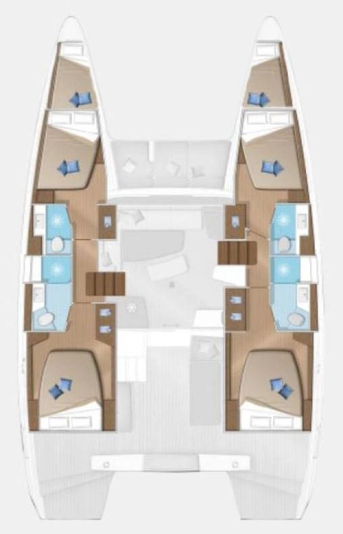 Lagoon Lagoon 42 między profesjonalistami a osobami prywatnymi w Trogir