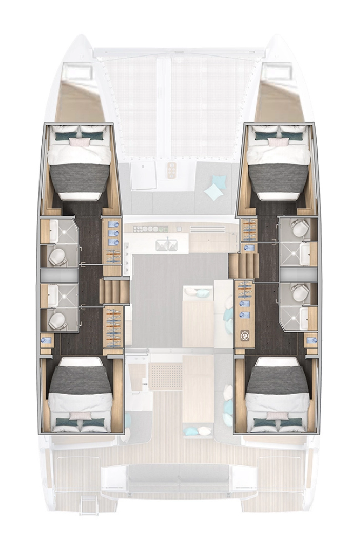 Wynajem Katamaran w Sibenik - Lagoon Lagoon 43