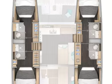 Wynajem Katamaran w Sibenik - Lagoon Lagoon 43