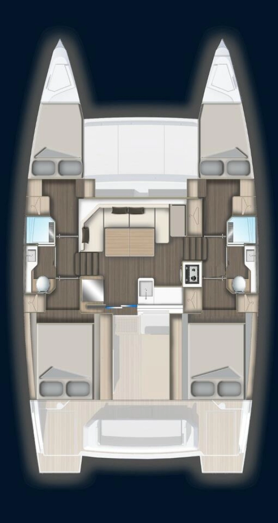 Wynajem Katamaran Aventura z patentem 