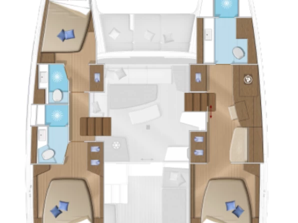 Wynajem Katamaran Lagoon z patentem 