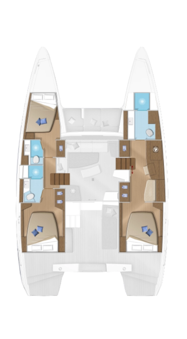 Wynajem Katamaran Lagoon z patentem 