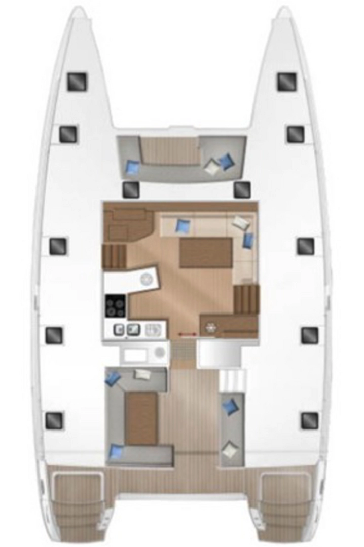 Wynajmij Lagoon Lagoon 450 F w Sant Antoni de Portmany