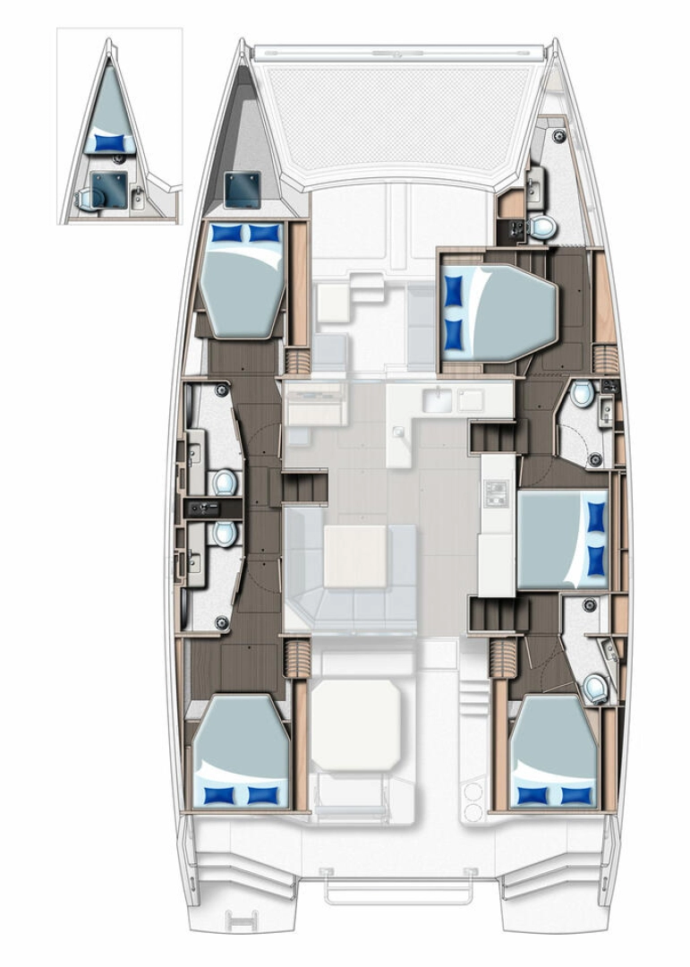 Wynajem Katamaran w Palma de Mallorca - Leopard Catamarans / Robertson & Caine Leopard 50 - 5 + 1 cab