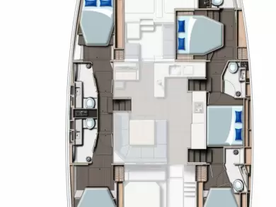 Wynajem Katamaran w Palma de Mallorca - Leopard Catamarans / Robertson & Caine Leopard 50 - 5 + 1 cab