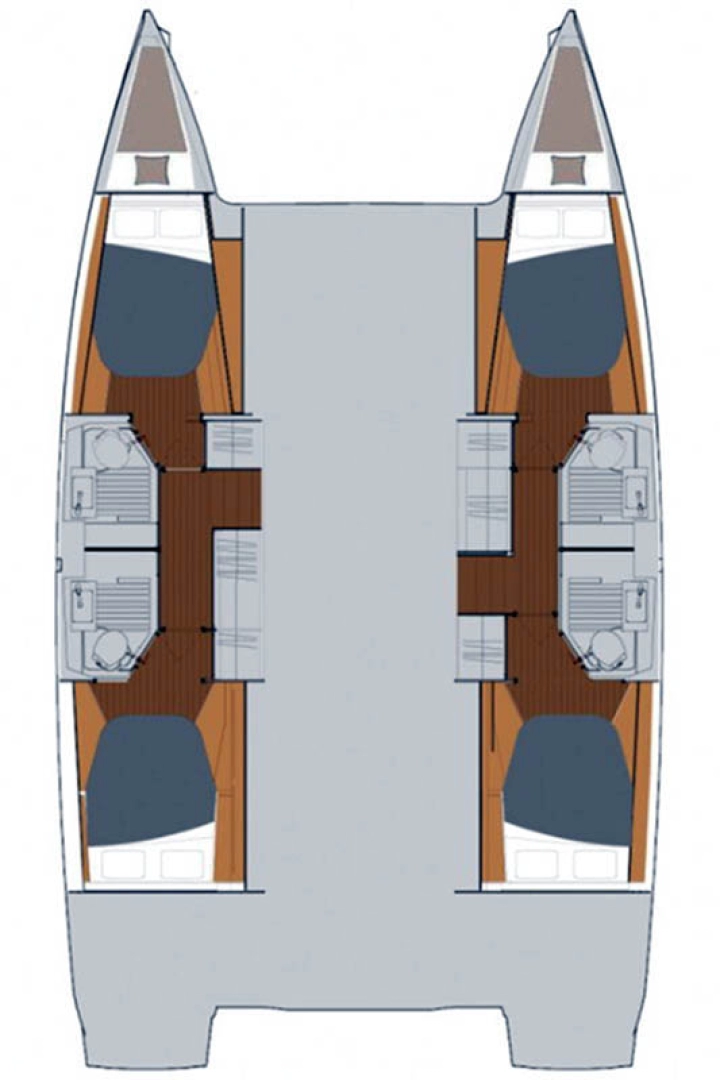 Wynajem Katamaran Fountaine Pajot z patentem 