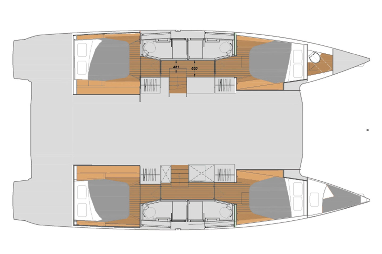 Wynajmij Fountaine Pajot Elba 45 w Komolac