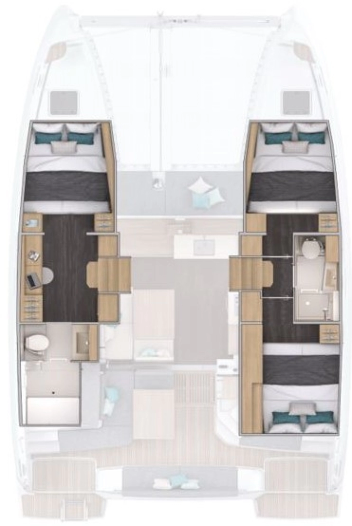 Wynajmij Lagoon Lagoon 38 - 3 + 2 cab. w Elliniko