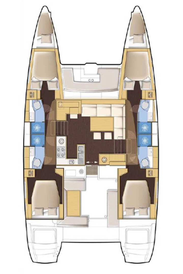 Wynajmij Lagoon Lagoon 450 F w Komolac