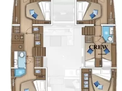 Wynajmij Lagoon Lagoon 55 - 4 + 2 cab. w Palma de Mallorca