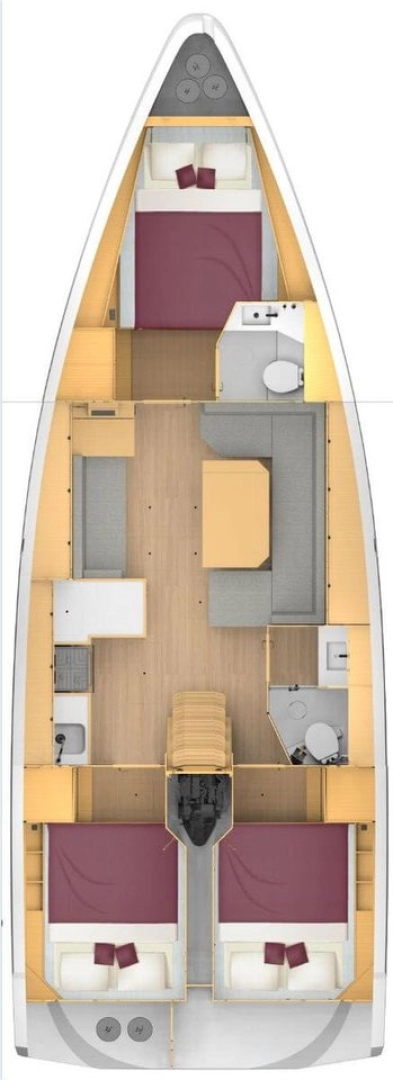 Wynajem łodzi Pirovac tanio Bavaria C42