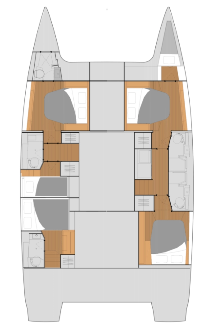Wynajem Katamaran Fountaine Pajot z patentem 