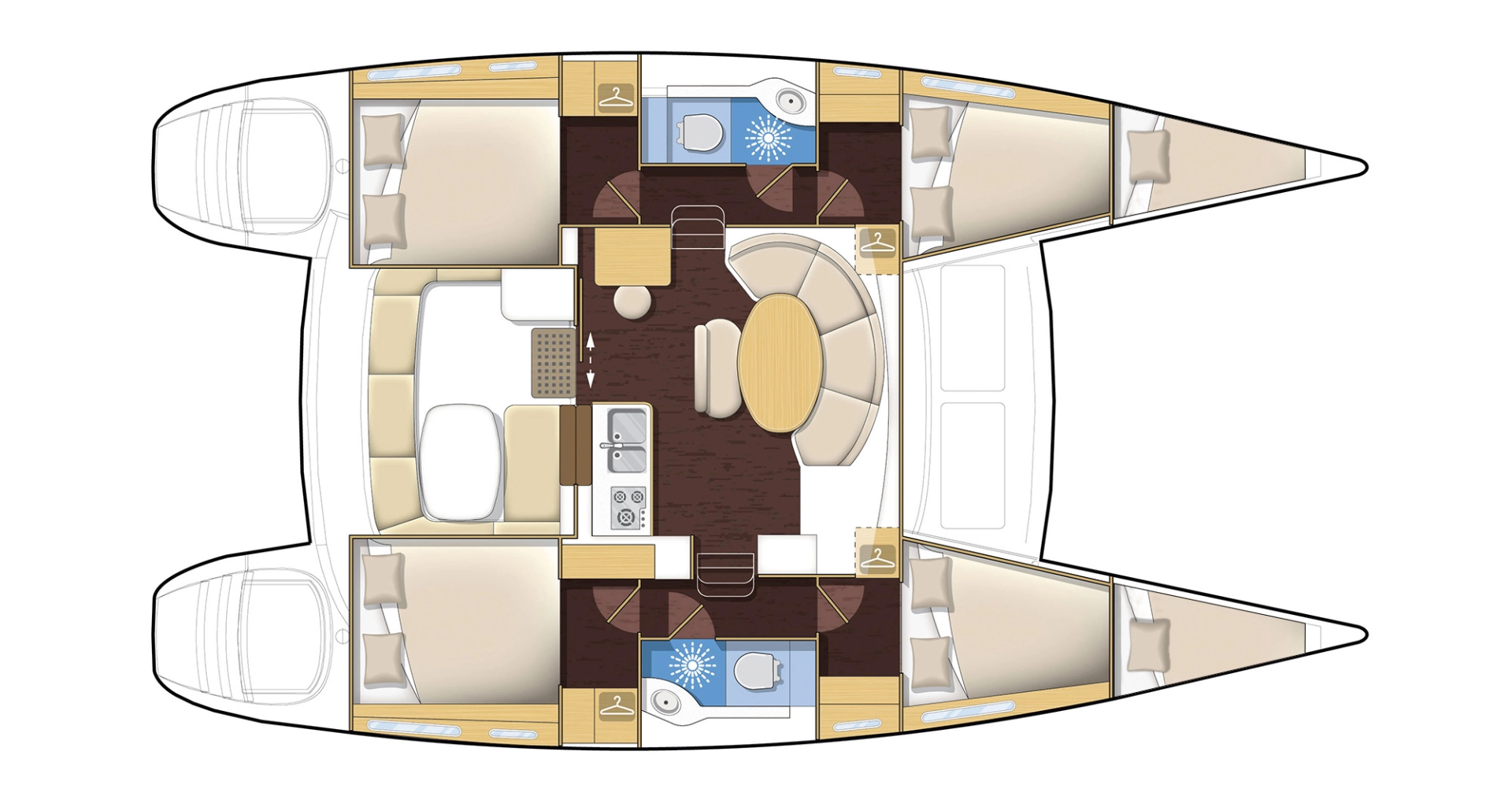Wynajmij Katamaran z lub bez skippera Lagoon w Gouvia